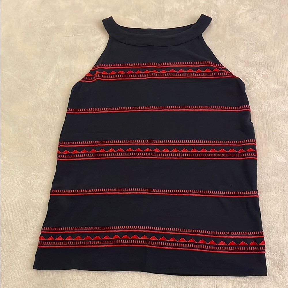 3 for $25! J.‎ Jill Navy blue High Neck Sleeveless Top, size XS